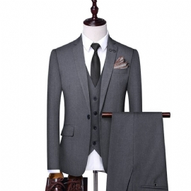 Gentleman Høykvalitets Forretningsstil 3-delt Dress