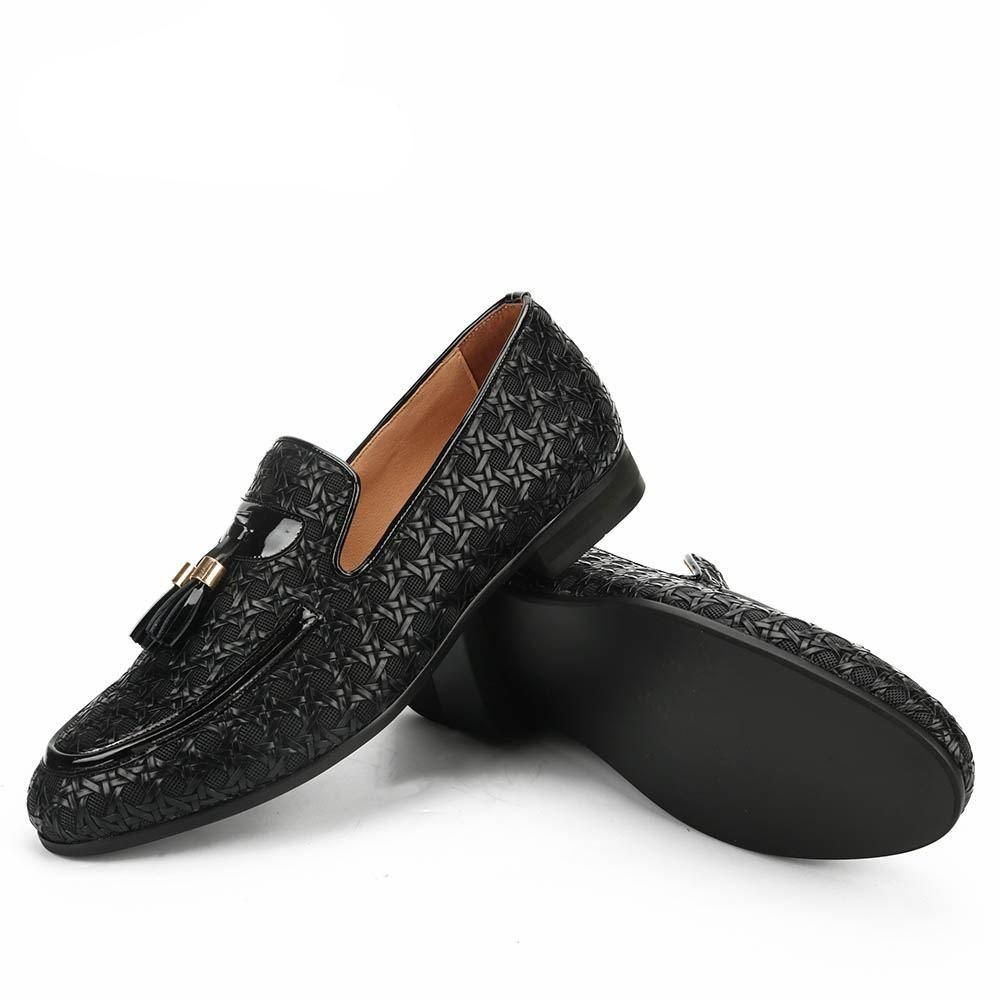 Elegante Flettede Loafers I Skinn